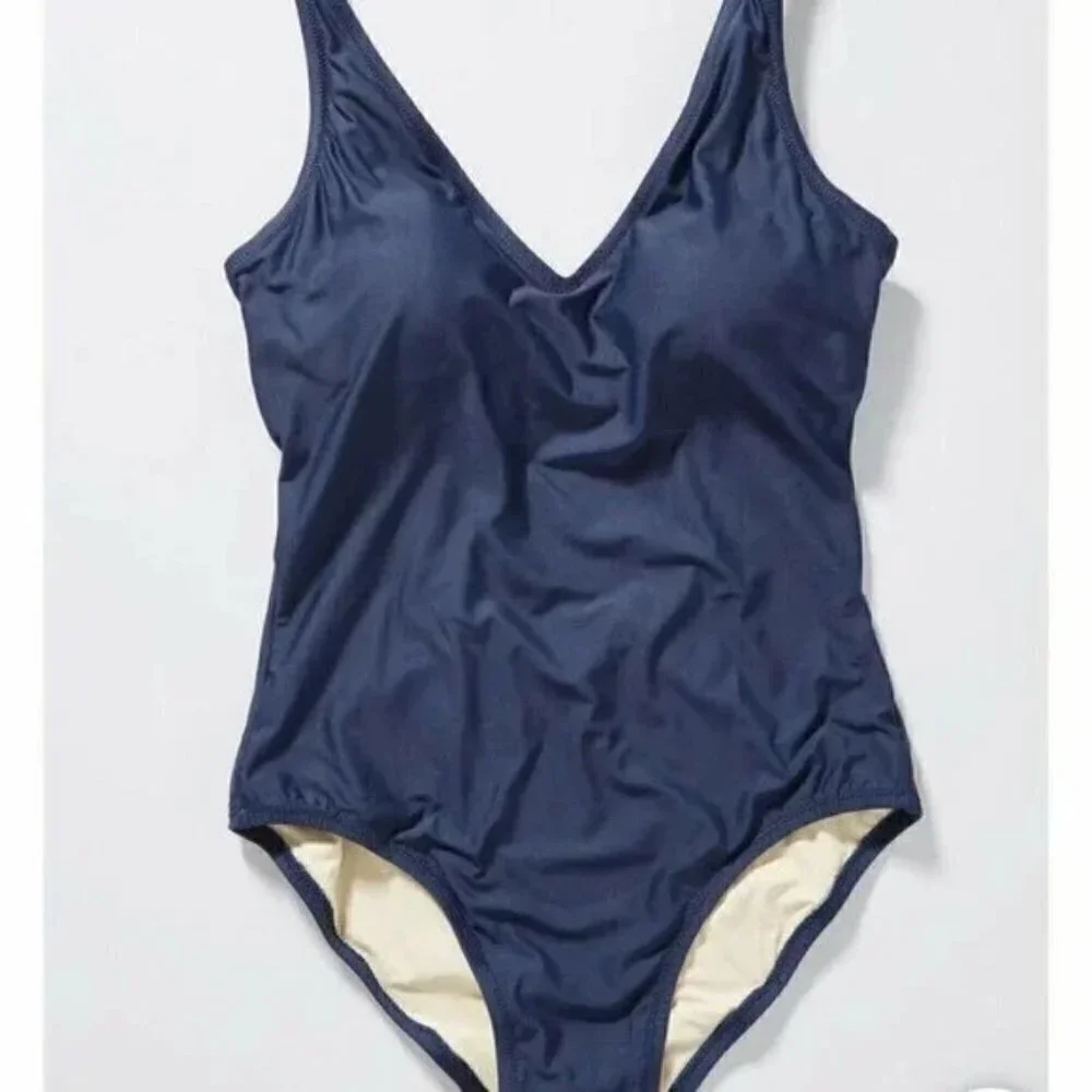 Modcloth Swimsuit Stacey One-Piece Blue Swimsuit NWOT